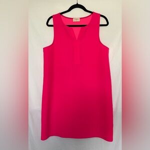 Everly Pink Sleeveless V-Neck Sheath Mini Dress